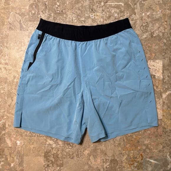 Ten Thousand Shorts Mens Medium The Interval Short 7” Blue Running Linerless Gym - Picture 6 of 8
